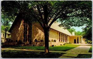 First Methodist Church 352 South Main Crown Point Indiana IN Grounds Postcard