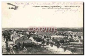 Postcard Old Army Camp Mailly Aerial Squadron Sapper aviator Bregi on its Bre...