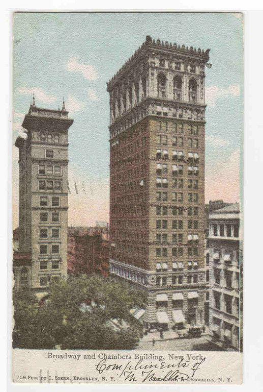 Broadway Chambers Building New York City postcard