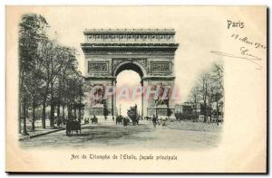 Paris 8 - L & # Triumph 39Arc of & # 39Etoile - Main Facade Old Postcard (rel...