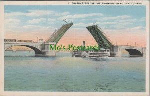 America Postcard - Cherry Street Bridge, Showing Darw, Toledo, Ohio   RS25212