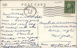 Harpers Ferry WV Hawaiian Nite Club Fredrick Road Marion VA Cancel Postcard