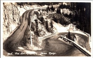 RPPC, Switchbacks on Yoho Road British Columbia Vintage Postcard M58