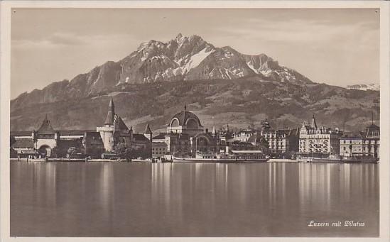 Switzerland Luzern mit Pilatus Photo