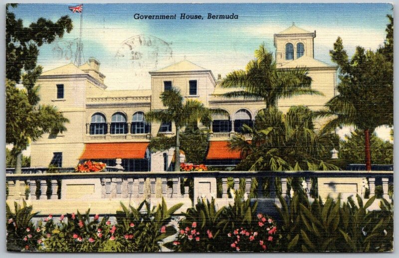 Hamilton Bermuda 1951 Postcard Government House