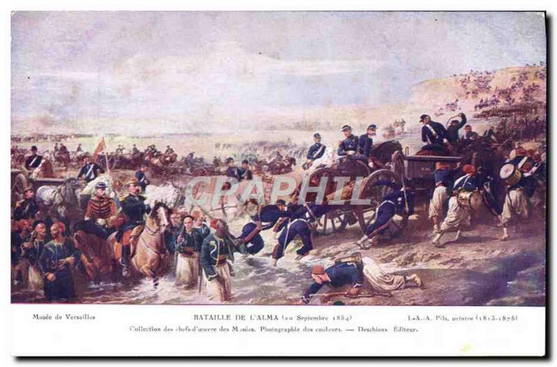 Old Postcard Battle Of The & # 1854 39lma Army
