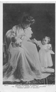 B432 Royalty 1910 Princess Margaret of Sweden and Children RPPC postcard