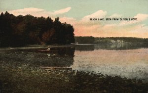 Vintage Postcard 1911 View of Beach Lake Seen From Oliver's Cove Nevada