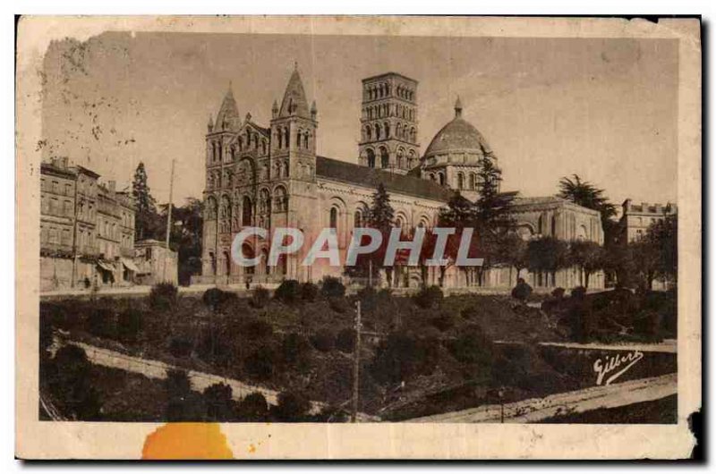 Postcard Old Angouleme Cathedrale Saint Pierre Romano Byzantine XII century h...