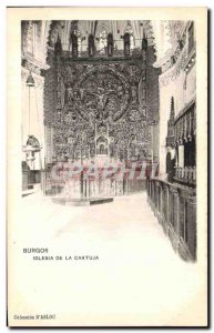 Old Postcard Burgos Iglesia De La Cartuja