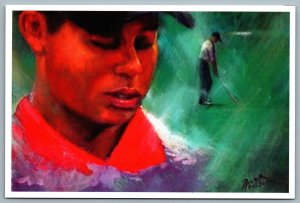 Postcard Tiger Woods by Buck Paulson Players Authentic Direct #388/20000