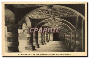 Old Postcard From La Rochelle Gallery Ground Floor Of L & # 39Hotel Town