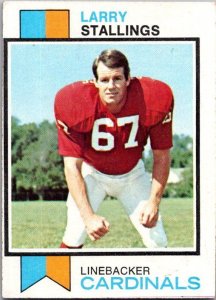 1973 Topps Football Card Larry Stallings St Louis Cardinals sk2584