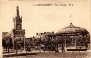 CPA MALO-les-BAINS-Place Turenne (423024)