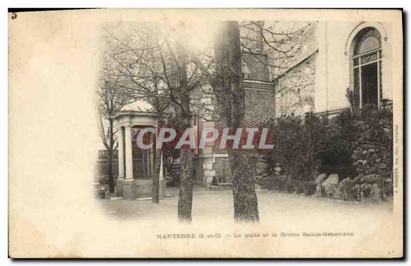 Old Postcard Nanterre The Pit and the Cave Sainte Genevieve