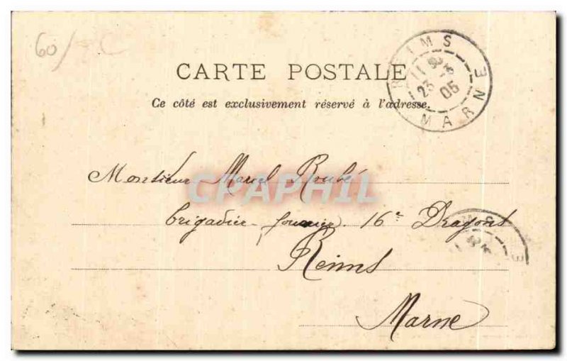 Old Postcard Beauvais Panorama taking St. John