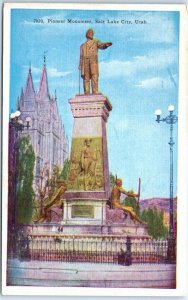 Postcard - Pioneer Monument - Salt Lake City, Utah