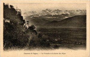 CPA Descente du Sappey - La TRONCHE et la chaine des Alpes (652312)