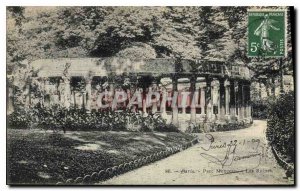 Postcard Old Paris Parc Monceau The Ruins