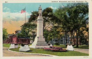 ROCHESTER, Pennsylvania, 1910s; Soldier's Monument