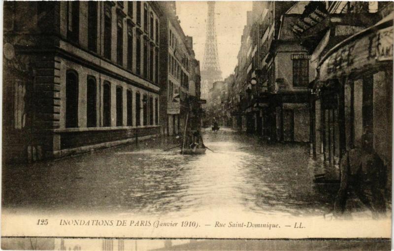 CPA PARIS Inondations 1910 Rue Saint-Dominique (579454)