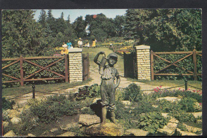 Canada Postcard - The Boy With Leaky Boot, Assiniboine Park, Winnipeg  J738