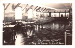 Smyrna Army Airfield Tennessee PX3 Serving Section Real Photo Postcard AA67370