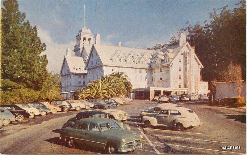 1940s Berkeley California Hotel Claremont autos roadside Roberts postcard 8136