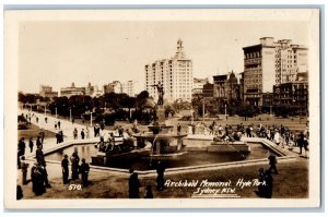 Sydney Australia Postcard Archibald Memorial c1950's Vintage RPPC Photo