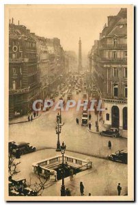 Old Postcard Paris Street Metro Peace
