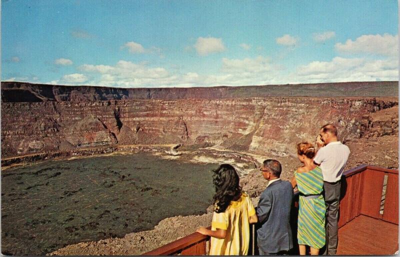 Halemaumau Crater & Look-Out Hawaii HI Bud Thuener Postcard D82 UNUSED