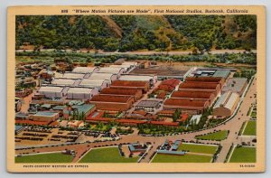 Burbank CA California First National Studios Postcard O22