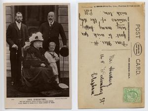 Postcard used, Four Generations
