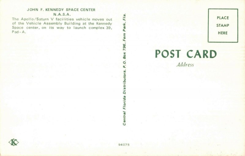 c.1960's Apollo Saturn-V Rocket Launch Pad JFK Space Center 2T7-102 