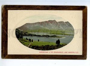 236495 NEW ZEALAND Queenstown Lake Wakatipu Old embossed PC