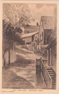 Massachusetts Rockport Mill Yard Lane Albertype