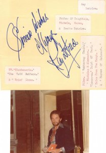 Roy & Karen Dotrice Mary Poppins 2x Hand Signed Autograph & Photo