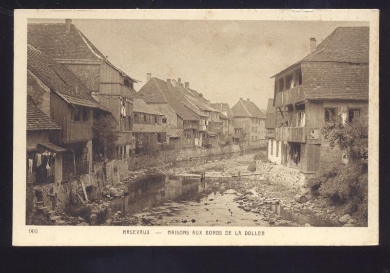 MASEVAUX MASONS AUX BORDS DE LA DOLLER GERMANY ANTIQUE VINTAGE POSTCARD