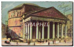 Old Postcard Roma he pantheon