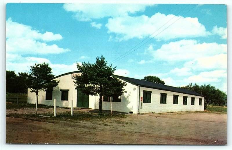 Postcard WI Wisconsin Dells Scotch Pine Roller Rink c1950s R52