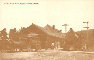 Colfax Washington Train Station Depot Vintage Postcard AA52824