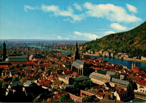 Germany Heidelberg View From The Castle Of The  Town and Neckar