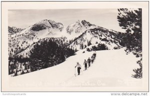 Oregon Skiing Party At Anthony Lakes Real Photo