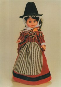 Welsh Toy Doll in St Davids Day Fashion Costume Wales Postcard