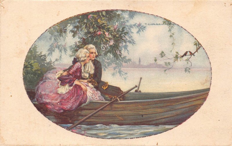 Art by Tito Corbella Love Romance Horse etc lot of 9 postcards B899