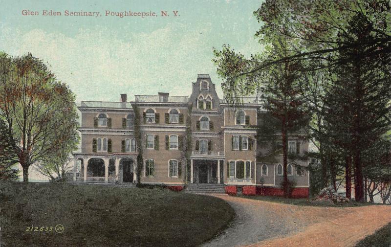 Glen Eden Seminary, Poughkeepsie, New York, Early Postcard, Used