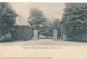 Entrance to Holy Sepulchre Cemetery - Rochester, New York - UDB