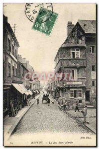 Old Postcard Bayeux Rue Saint Martin