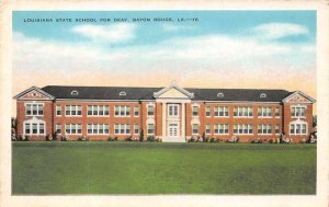 Baton Rouge Louisiana State School for Deaf Vintage Postcard AA62833