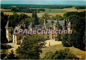 Modern Postcard Route Jacques Coeur Chateau Maillant (Cher) 7km from Saint Am...